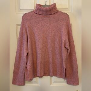 J. Crew Cozy Pink Turtleneck